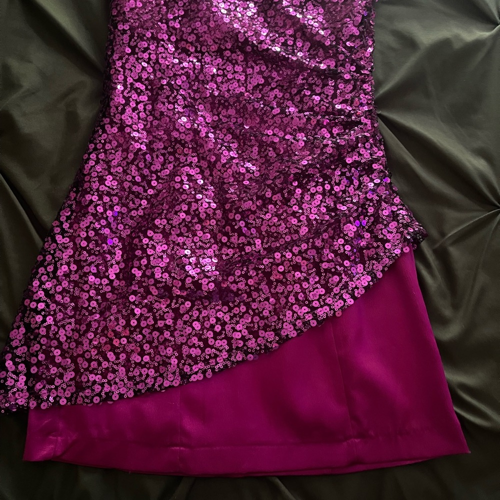 Betty Rox Vibrant Pink Sequin Dress-Perfect for cocktail party or a dance